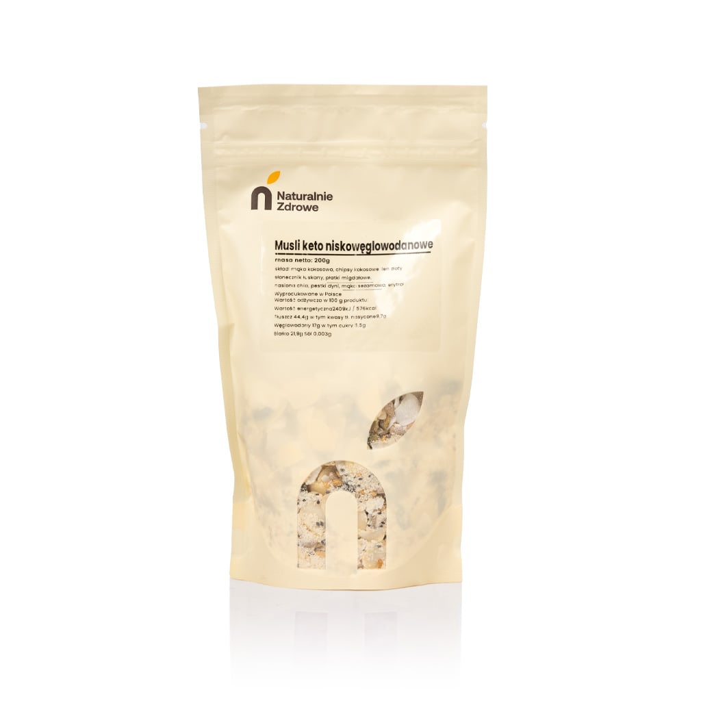 Musli Keto Niskowęglowodanowe 200g - Naturalnie Zdrowe